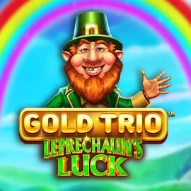Gold Trio Leprechaun's Luck logo by Playtech at Casino Friday