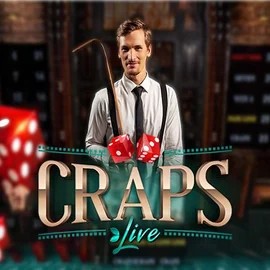 Live Craps slot visual from Evolution available on casinofridays.eu