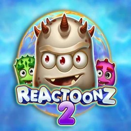 Slots logo of Reactoonz 2 from Play'n GO at Casino Friday